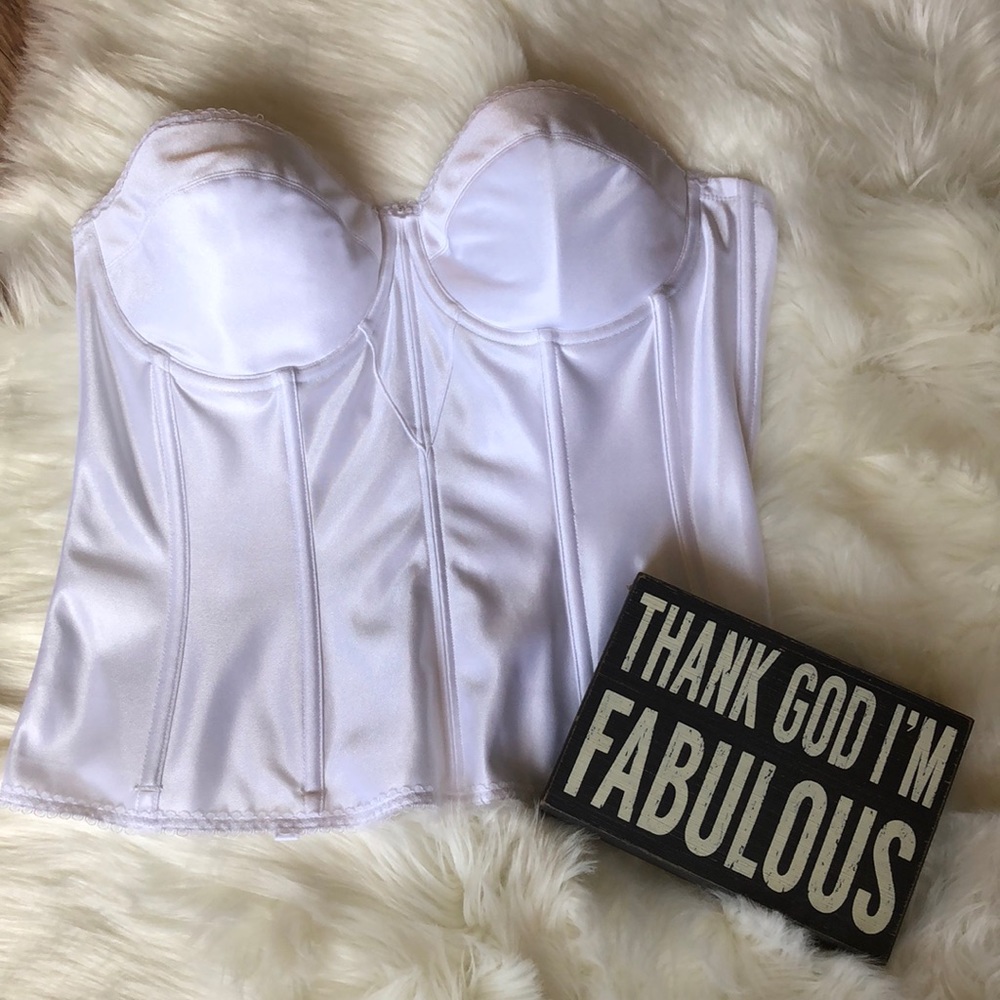 Dominique White Bridal Corset 38D